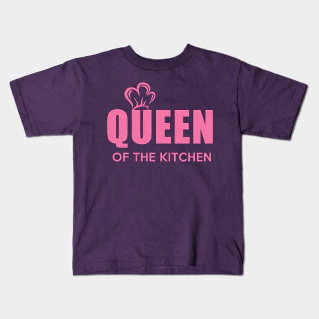 Queen of the Kitchen Kids T-Shirt by mooby21